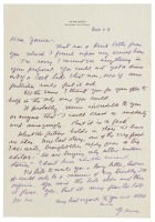 Letter from Zane Grey to an Alvah D. James regarding Grey&rsquo;s sudden lack of popularity as a writer