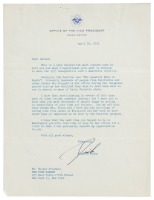 Typed letter signed by Richard Nixon to Walter Winchell