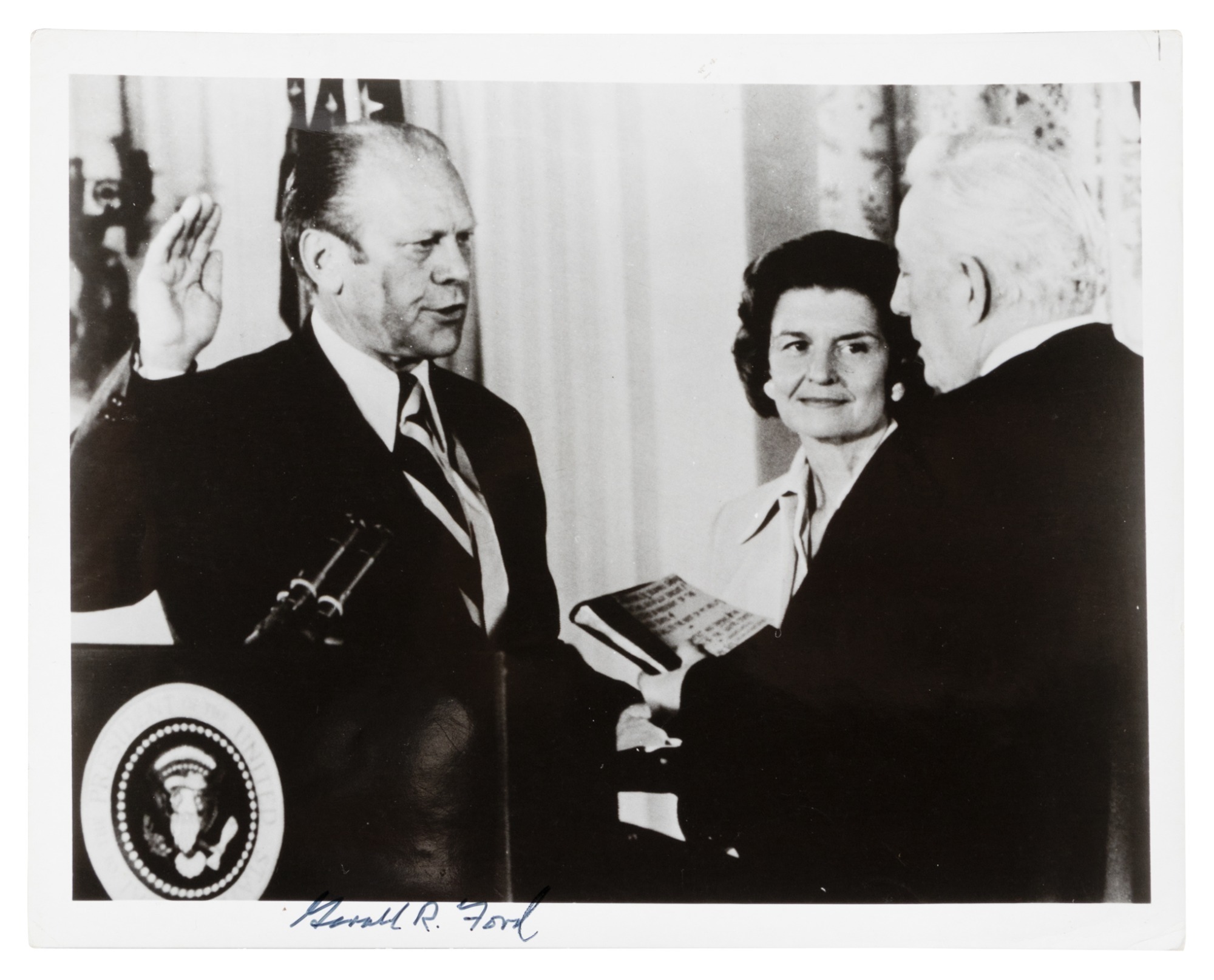 Four items signed by Gerald R. Ford