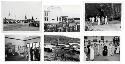 Fifteen press photographs of Prince Charles, Regent of Belgium's visit to the Belgian Congo