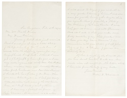 Letter from Nellie D. Gleason to William Heath Davis