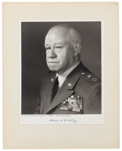 Photograph signed by Omar N. Bradley