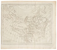 Carte des parties nord et ouest de L'Am&eacute;rique dress&eacute;e d'apres les relations les plus authentiques par M... en 1764, Nouvelle &eacute;dition reduite par M. de Vaugondy en 1772