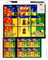 The Who / Peter Green's Fleetwood Mac at The Shrine Auditorium - uncut press sheet with handbills