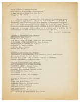 The Four Initial Programs of the Film-Makers' Cinematheque