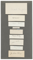Nine literary autographs