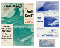 Two flyers for Grant Rohloff surf films