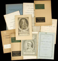 Lot of 11 pamphlets & 1 engraving on doctors and physicians