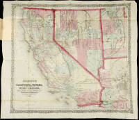 Bancroft's Map of California, Nevada, Utah and Arizona