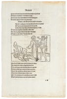 Leaf from an incunable edition of Aesop