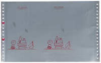 Typed letter signed by Charles Schulz with offset printing plate
