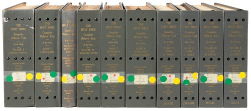 The Holy Bible: Complete Hebrew Text Embossed in Twenty Volumes... Published in The International Hebrew Braille Code