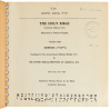 The Holy Bible: Complete Hebrew Text Embossed in Twenty Volumes... Published in The International Hebrew Braille Code - 3