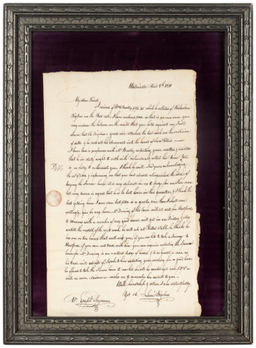 Letter from Sevi Bigelow on debts and horses