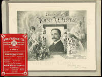 "Dinner to John J. Carty" - large pictorial menu, signed by Carty