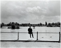 Alec Guinness Studying His Lines, London