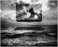 Untitled (Cube over Sea)