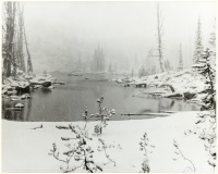 Sawtooth Wilderness Area, Idaho, Snowstorm in August
