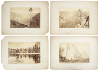Eight albumen prints of Yosemite by Taber