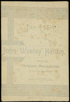 The Life of John Wesley Hardin, from the Original Manuscript, as Written by Himself