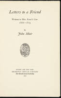Letters to a Friend: Written to Mrs. Ezra S. Carr, 1866-1879