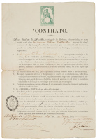 Labor contract for an emancipated African slave
