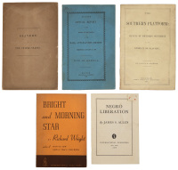 Five pamphlets of African American history and literature