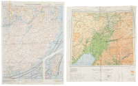Five US Army Air Force pilot silk escape maps of China and Japan from World War II
