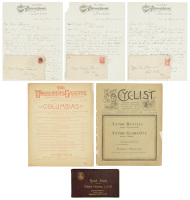 Six items relating to bicycles and bicycling