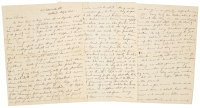 Autograph Letter Signed written 18 days after the Earthquake describing events from the perspective of the East Bay
