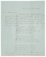Letter from New England woman visiting Southern relatives