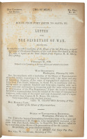 Route from Fort Smith to Santa Fe. Letter from the Secretary of War, Transmitting...a Report and Map...of the Route from Fort Smith to Santa Fe; Also a Report on the Same Subject from Captain R.B. Marcy, 5th Infantry