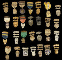 Archive of medals, awards, and other items relating to Louise Wharton, a superb shot with a pistol