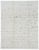 Archive of letters from the wife of the owner of the Avondale estate in Maryland, to a relative the Rosewell Plantation of Gloucester, Virginia, with much reference to their slaves - 10