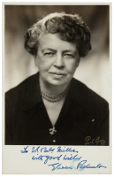 Portrait photograph signed by Eleanor Roosevelt