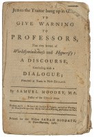 Judas the Traitor Hung Up in Chains to Give Warning to Professors, that they Beware of Worldly Mindedness and Hypocrisy: A Discourse, Concluding with a Dialogue: Preached at York In New-England