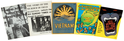 Twelve Black Panther and related radical booklets and newspapers