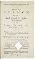 Extraordinary Events the Doings of God, and Marvellous in Pious Eyes. Illustrated in a Sermon At The South Church in Boston (New-England) on the General Thanksgiving, Thursday, July 18, 1745&hellip;