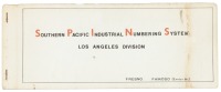 Southern Pacific Industrial Numbering System Los Angeles Division: Fresno - Famoso (Exeter Br.)