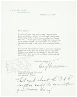 Letter from Harry Truman as President to Maury Maverick, gossiping about Gen. Harry Vaughn's exclusion from the Social Register