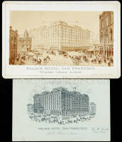 Two advertising pieces for the Palace Hotel in San Francisco