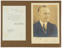 Signed photograph of Calvin Coolidge