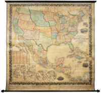 Mitchell's New National Map Exhibiting the United States with the North American British Provinces, Sandwich Islands, Mexico and Central America, Together with Cuba and other West India Islands