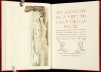 An Account of a Visit to California 1826-'27.