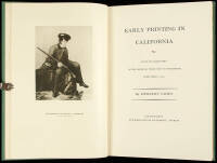 Early Printing in California: From Its Beginning in the Mexican Territory to Statehood, September 9, 1850