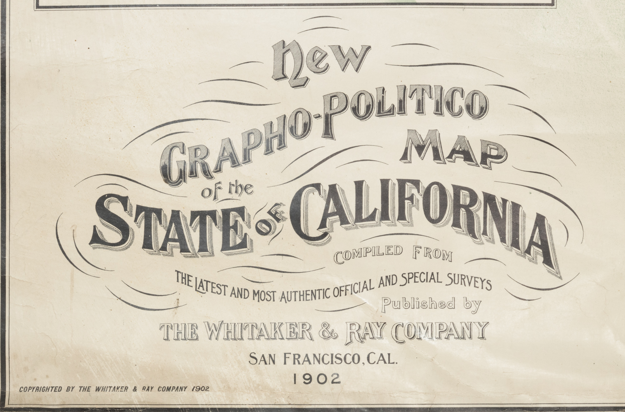 New Grapho-Politico Map of the State of California, Compiled from the ...