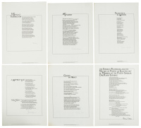 Fourteen broadsides issued by The-Poem-of-the-Month-Club
