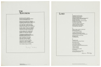 Two broadsides issued by The-Poem-of-the-Month-Club