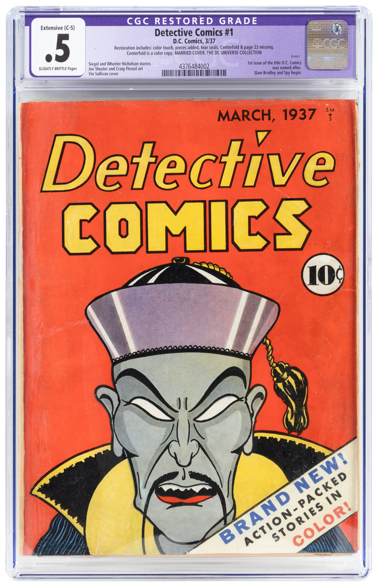 DETECTIVE COMICS No. 1