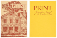PRINT: A QUARTERLY JOURNAL OF THE GRAPHIC ARTS. Volume III, Numbers 2 and 3 * Lot of Two Periodicals
